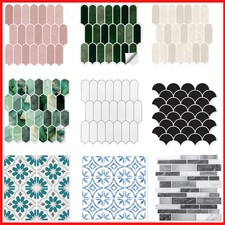 10/20 Sheet Backsplash Peel and Stick Tile Pink Self Adhesive Vinyl Wall Tiles