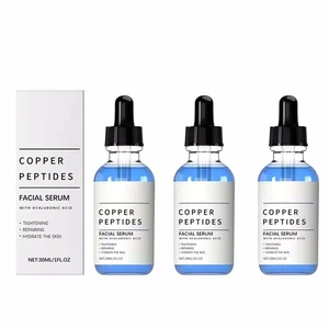 3PCS Copper Peptide Serum Hyaluronic Acid Hydrating Firming Face Serum 30ml each