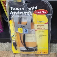 TI-84 Plus Silver Edition Instruction Manual, CD & USB Cable ONLY- NO Calculator