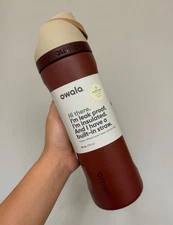 Owala Maroon AUTUMN APPLE Fall Neutral Beige Freesip 24oz Stainless Steel Bottle