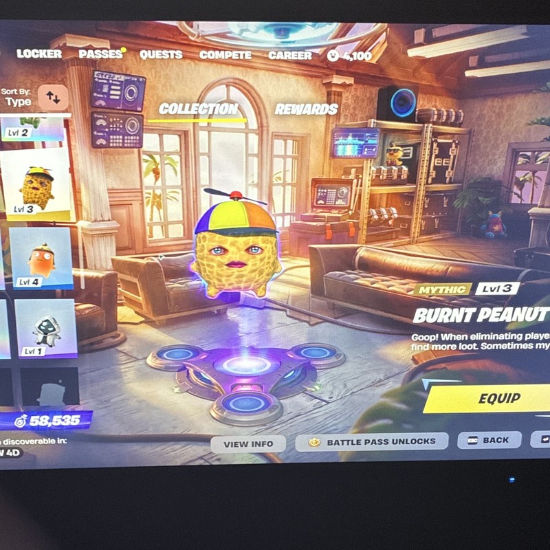 Burnt peanut fortnite