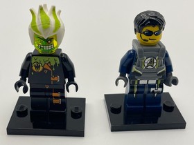 LEGO Agents 8969 4-Wheeling Pursuit, Agent Chase & Dr. D. Zaster + Helicopter