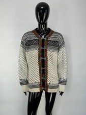 Dale Of Norway Rare Vintage Women  s Wool Cardigan Sweater Size 46/XL