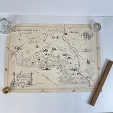 Antique BERTHIER J.P. Lithograph Poster Card 1960 La Camargue 67x50 cm