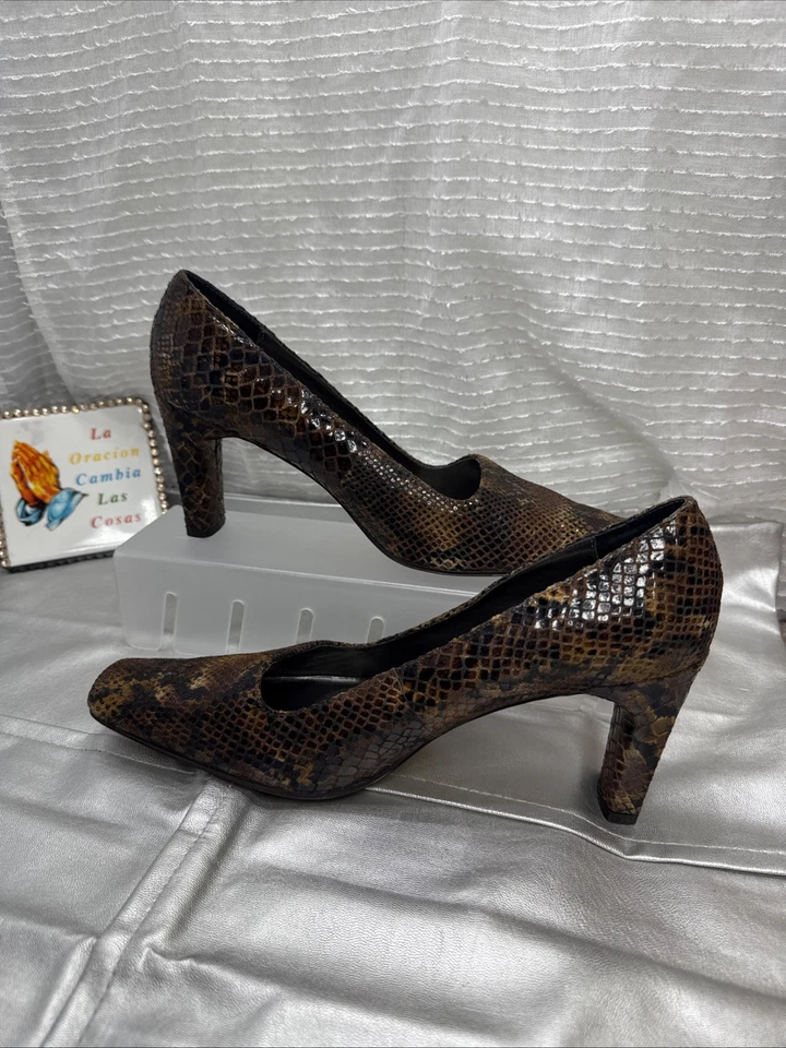(R5) Ann marino vintage snakeskin pump size 10 M - Image 2 of 4