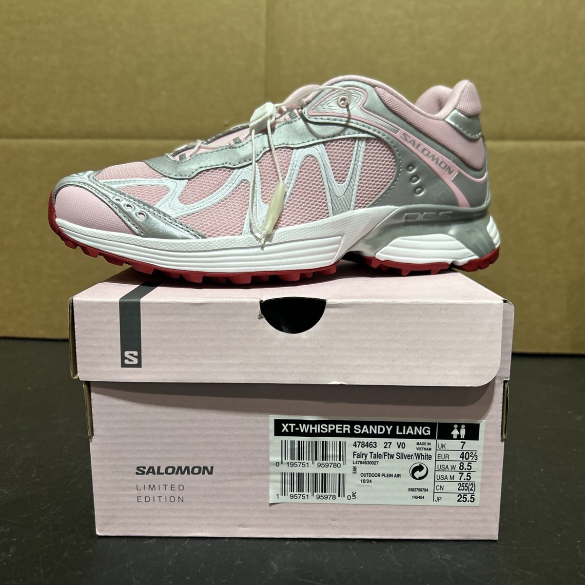 SALOMON XT-WHISPER SANDY LIANG FAIRY TALE PINK L47846300 MENS SIZE