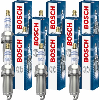 8x BOSCH Zündkerze Doppelplatin für Ford Focus C-Max BA7 2.0 Mazda 6 Hatchback