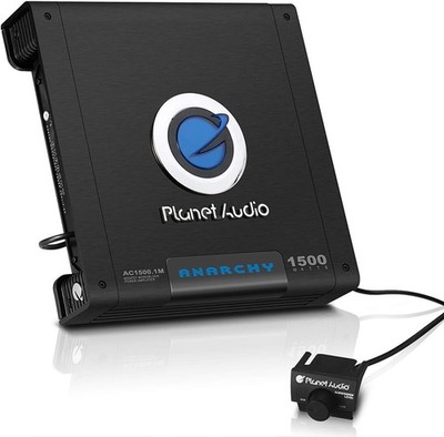 Planet Audio AC1500.1M Monoblock Car Amplifier - 1500 Watts Max Power, 2/4 Ohm S