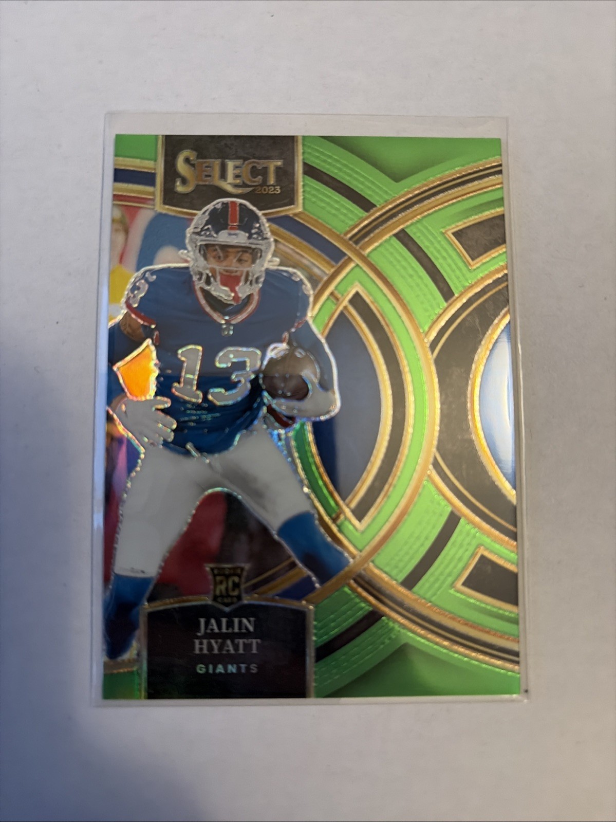 2023 Panini Select - Premier Level Jalin Hyatt #173 Neon Green Prizm /49 (RC)