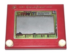 Vintage Etch A Sketch No. 505 Ohio Art Company Magic Screen Red Frame W/ Extra