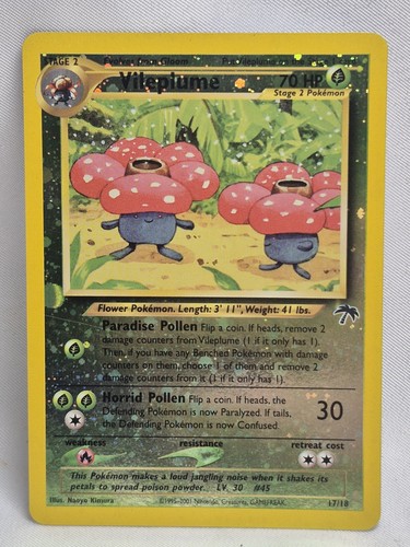 Pokémon Karte Promo Vileplume 17/18 Southern Islands WotC 2001 Reverse Holo NM/LP