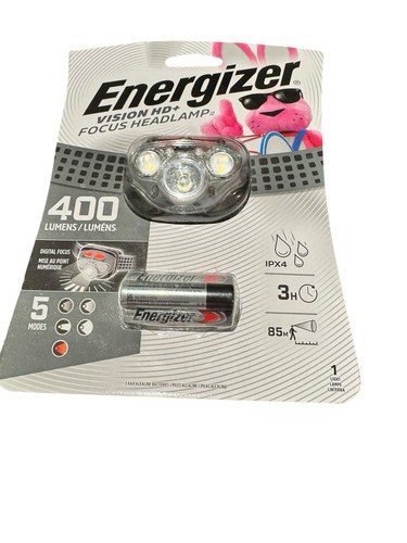 Energizer Vision HD + Focus 400 lumens Headlight LED Gray
