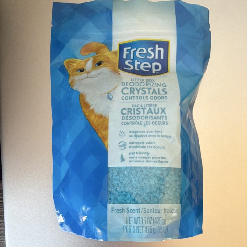 Fresh Step Litter Box Deodorizing Crystals Fresh Scent 15 oz (425 g)