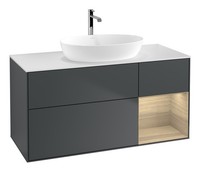 Villeroy & Boch Finion Waschbeckenunterschrank FüR Becken Mittig Regal Rechts...