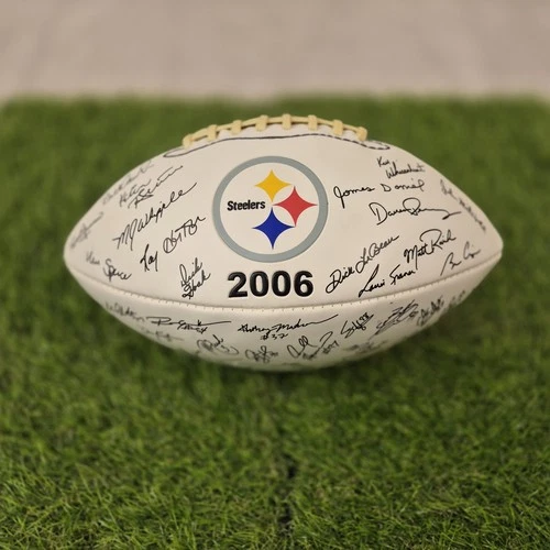 2006 Pittsburgh Steelers Autographed Commemorative Football Signed Collectible