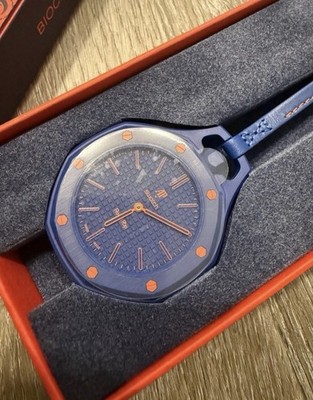 Audemars Piguet x Swatch Royal Pop Orenji Hachi Blue Quartz Bioceramic Watch
