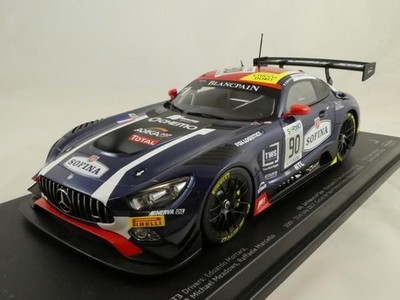 Paragon Models PAR88022 MERCEDES GT3 N.90 3rd 24 H SPA 2017 MORTARA-MARCIELLO-ME