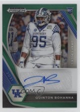 2021 Panini Prizm Draft Picks Green Quinton Bohanna #DPA-QBO Auto s1i