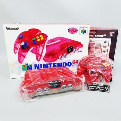 Nintendo 64 Klar Rot Konsole System NUS-001 Japan NEU