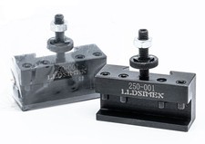 2PC SETS 250-001 0XA Quick Change Tool, Turinng Tool Holder Steel Material 1#