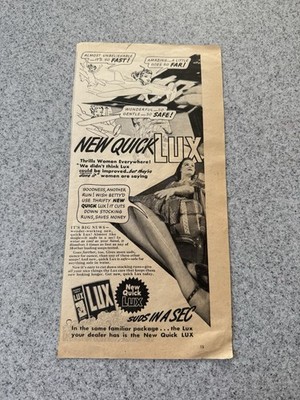 Lux Suds Comic Max Factor Hollywood Lipstick Vintage Magazine Advertisement 1