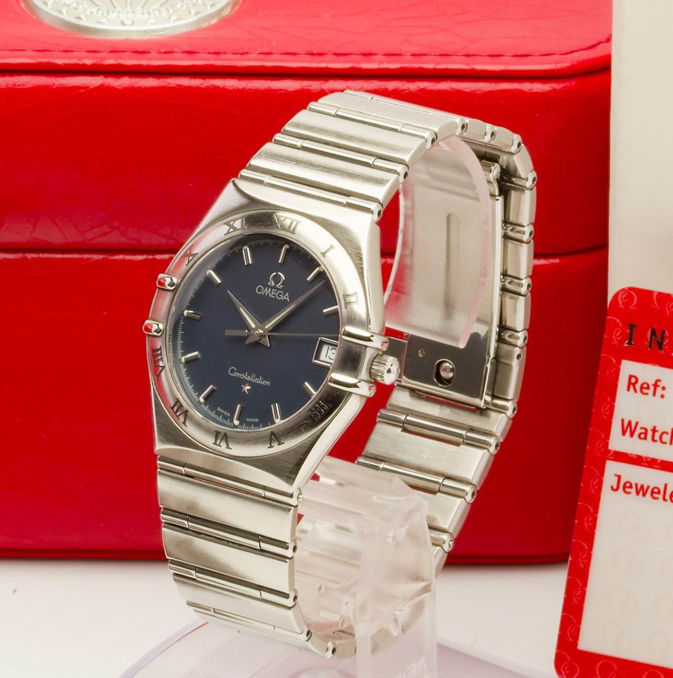 [BOX & PAPER] OMEGA Constellation 1512.40 Cal.1532 34mm Navy Quartz Men's Watch