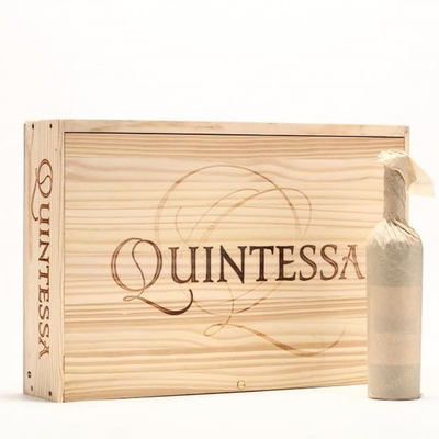 #ad 🍷 Quintessa Napa Valley 6 Pack Vertical Wine Crate Box Hinged Lid High End CULT $49.94