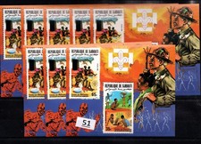 WC 8X DJIBUTI - MNH - HARCERZE - 1985 - DZIECI