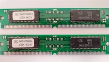 8MB 2x4MB 72-pin Simm EDO 60ns SAMSUNG KMM5321204AW-6 1Mx32 Ram Memory Kit