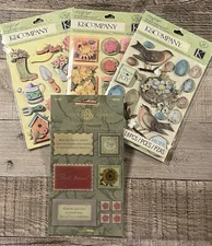 NEW Packs K & Company, Anna Griffin, Susan Winger, 49 Pieces Total, Lot Stickers