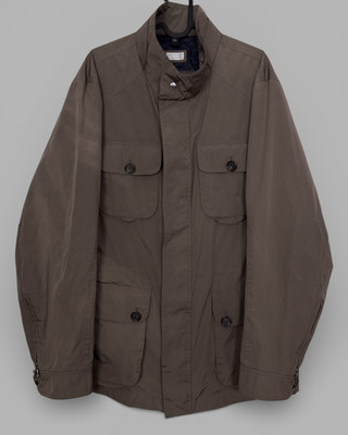 Luxury Men's BRUNELLO CUCINELLI Multi Pocket Field Parka Jacket Brown US L