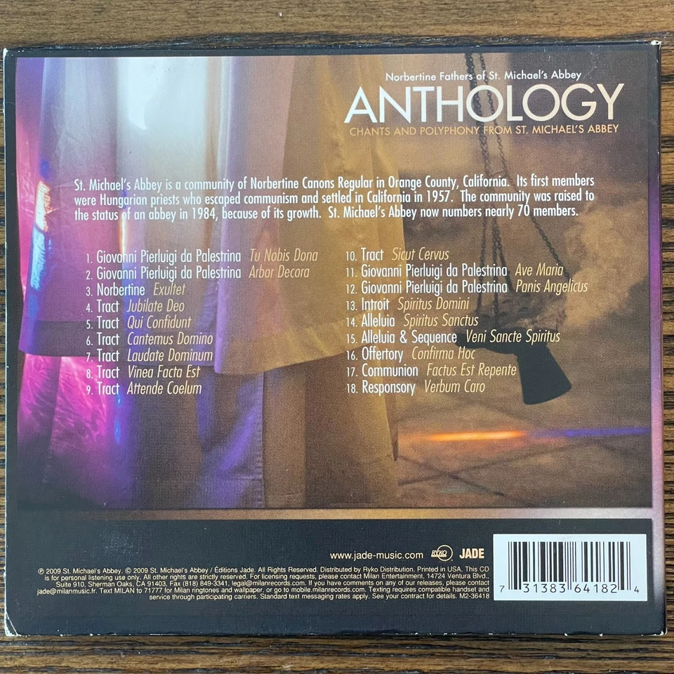 Anthology: Chants & Polyphony From St. Michael's Abbey ,CD Digipak : VG Foto 2 de 2