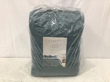 Casaluna King Heavyweight Linen Blend Comforter and Sham Set