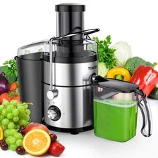 TENKER Centrifugal Juicer Machines Fruit High Juice Yield, Centrifugal Extractor