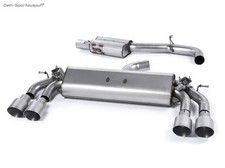 Milltek Duplex Sportauspuffanlage ab Kat VW Golf 7 R VFL je 2x100mm Titan matt