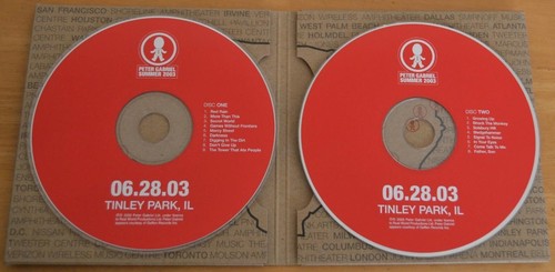 Peter Gabriel - Summer 2003 - 06.28.03 Tinley Park, IL - Official Live 2 CD - Imagen 3 de 3