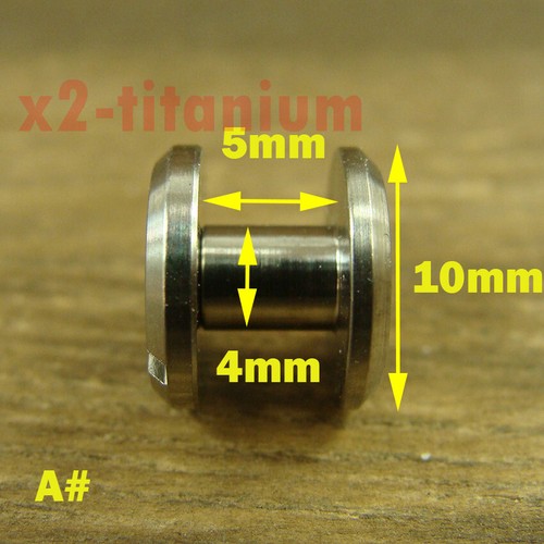 2pcs Titanium 5mm 6mm 8mm Flat head Chicago Screw Rivets Bolt Belt Fasteners - Picture 3 of 10