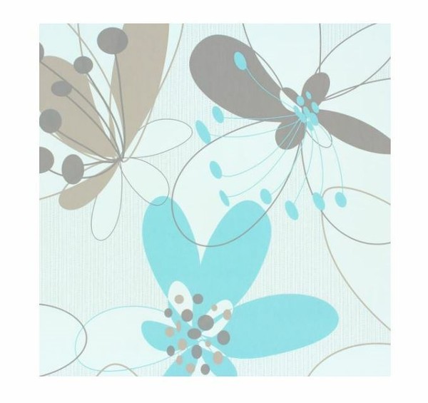 Marburg Tapete Vlies Suprofil Selection 53945 Blau TüRkis Braun Stylisch Blume-image