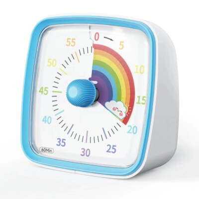 Visual Timer with Night Light, 60-Minute Countdown Timers Silent Classroom Timer