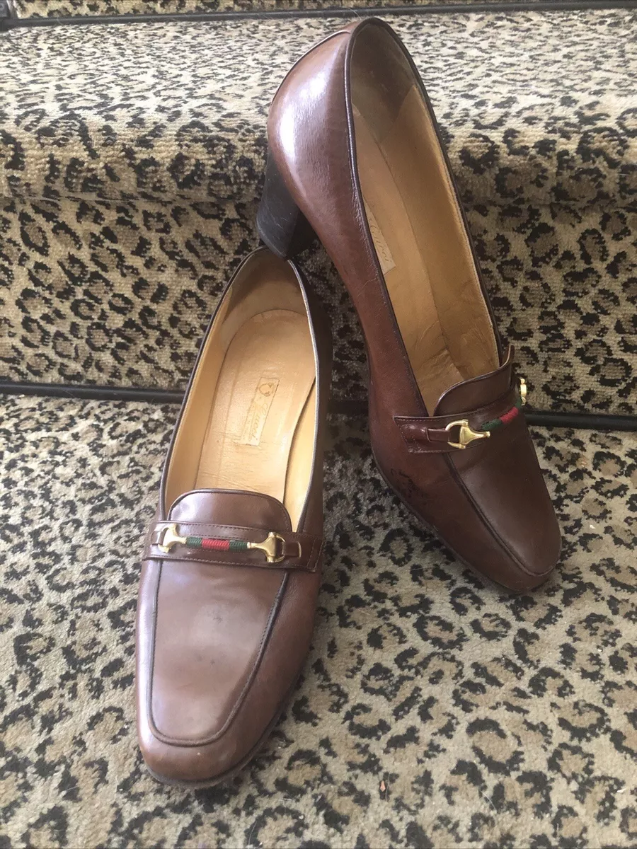 GUCCI Brixton horsebit-detailed leather collapsible-heel loafers |  NET-A-PORTER