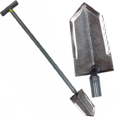 Lesche Sampson Pro-Series T-Handle Shovel 31  with Single Sided Serration