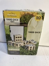   Beyond Outdoors 3.5 INCH Giant Wooden Outdoor Yard Dice