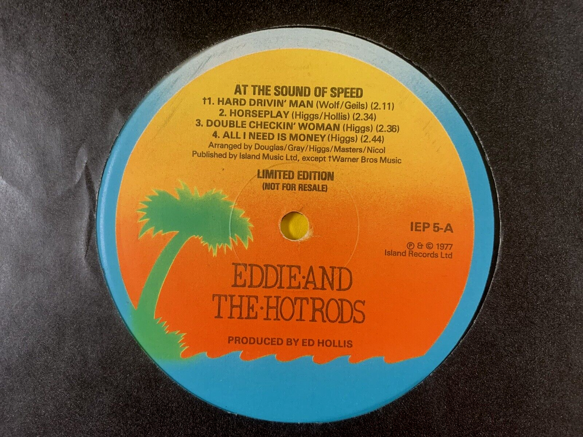 EDDIE & HOT RODS At The Sound Of Speed 1977 LTD ED UK EP *M-/NM