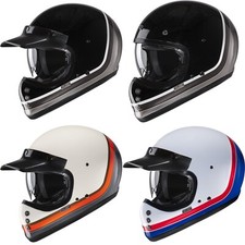HJC V60 Solid Scoby Casco Moto Anni '80 Vintage Con Visiera