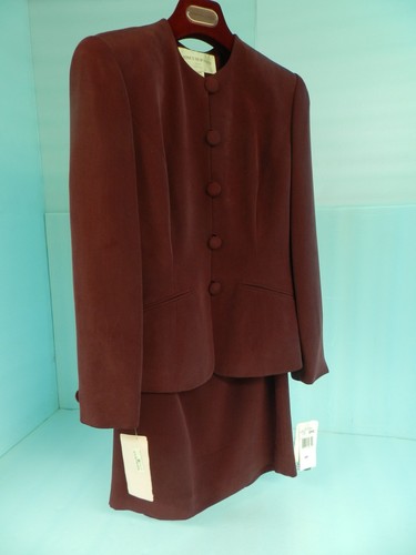 JONES NEW YORK WOMENS SILK DESIGNER BUSINESS SUIT US Size 4 P - Picture 2 of 7