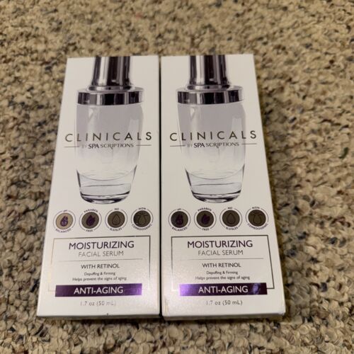 2 Clinicals By SpaScriptions 1.7 Oz Moisturizing Retinol Anti-Aging Facial Serum