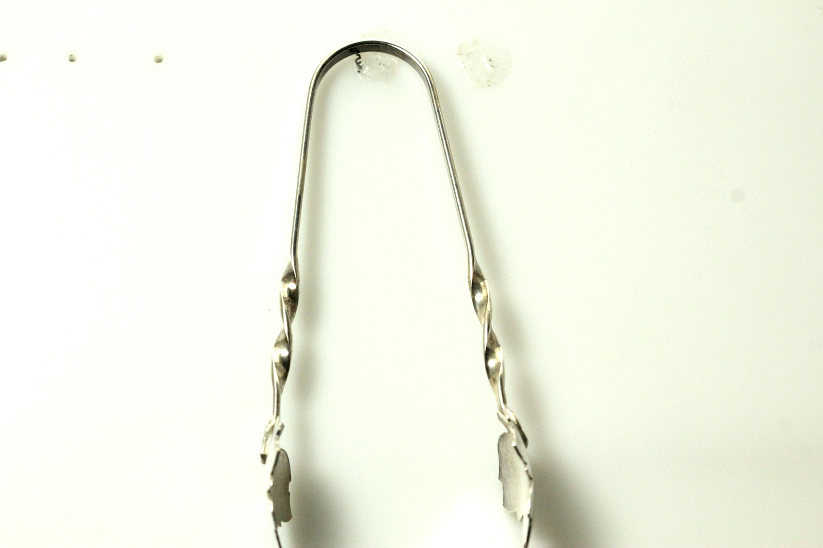 Antique Raimond 925 Sterling Silver Maple Leaf Sugar Tongs 9g (ANT2962