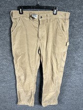 Carhartt Men's Cargo Force Relaxed Fit Tactical Beige Khaki Work Pants 36x34