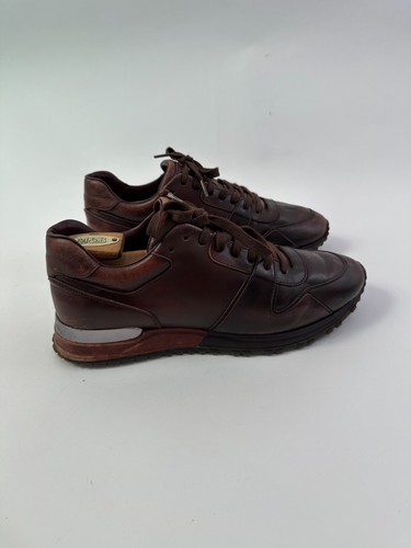 Louis Vuitton Tan Leather Low Top Sneakers Size 5.5 UK - Picture 3 of 9