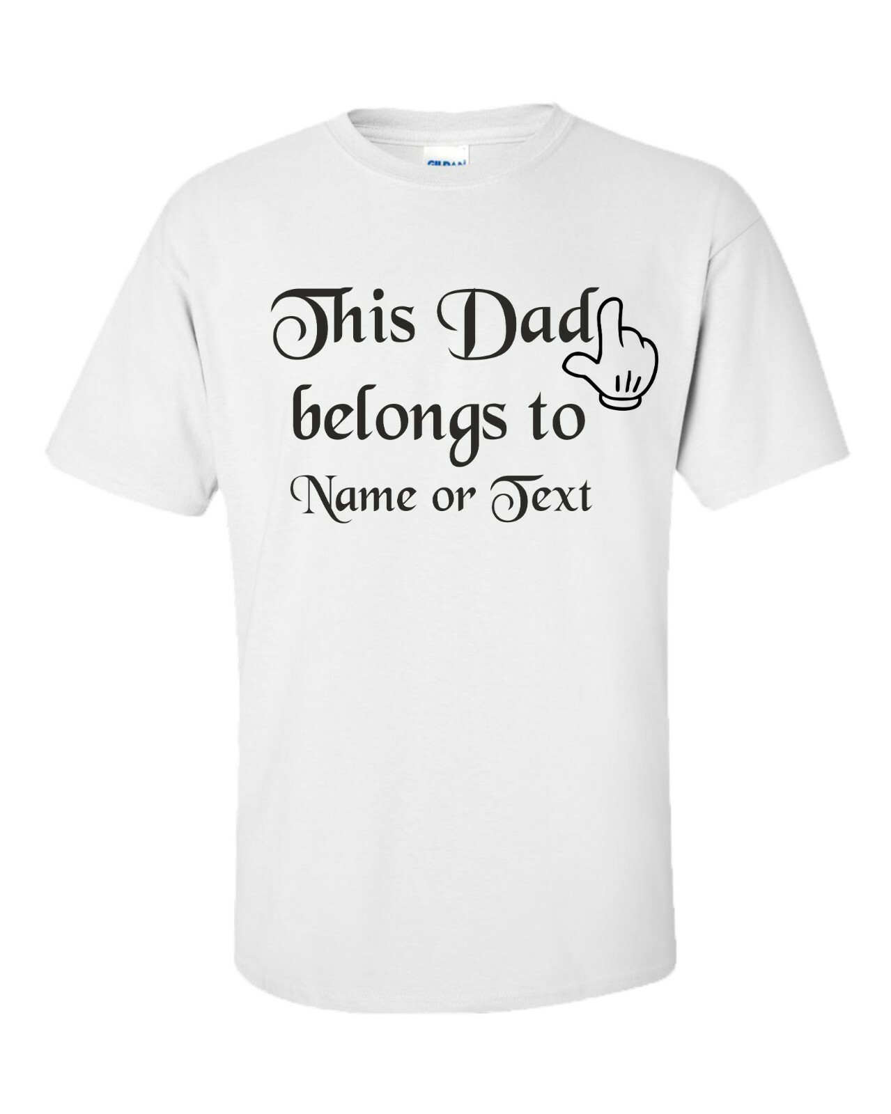 ALTRA T shirt This Dad Belong's to S XXXL Natale Aggiungi Nome Divertente Regalo Compleanno